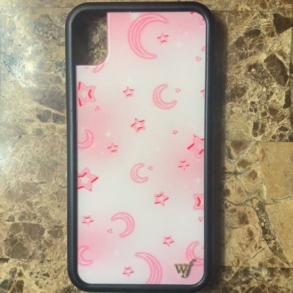 WildFlower pink stars and moon iPhone XR phone case - Picture 2 of 2